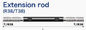 Perforación de roca R38/T38 Rod Carbon Steel Threaded Extension Rod 3050m m